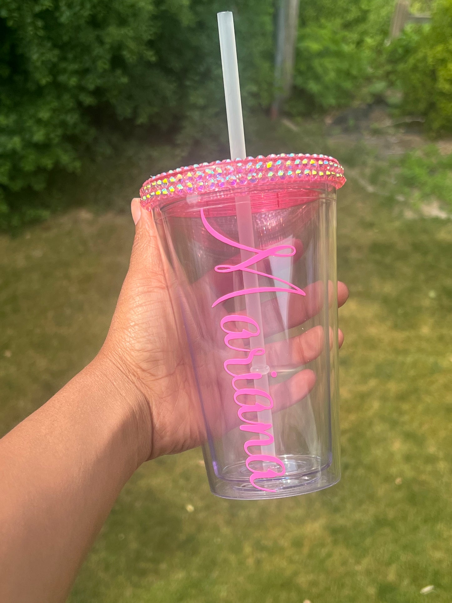 Custom Sparkle Tumbler 16oz – Personalized Glitter Tumblers