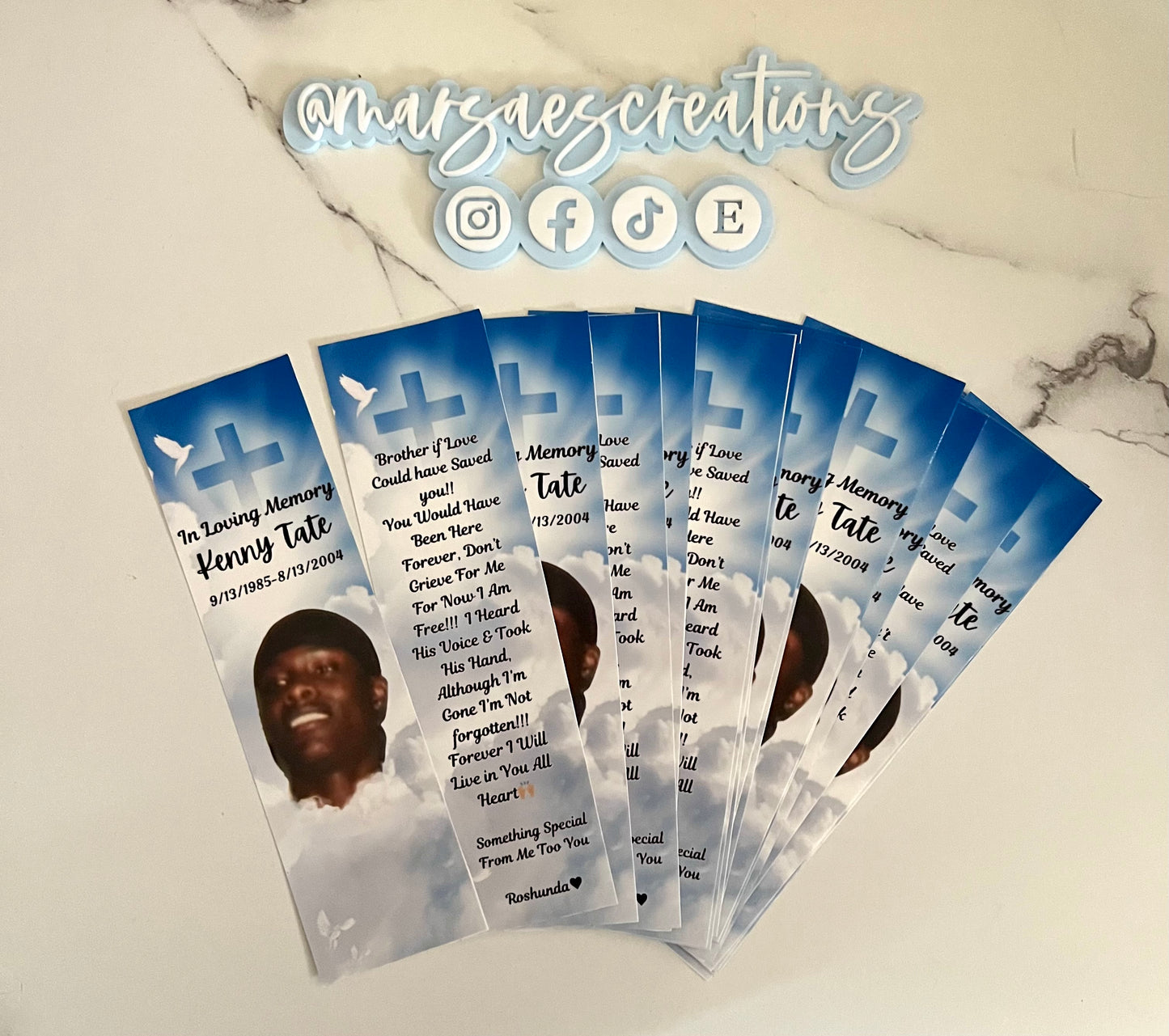 Custom Memorial Candle Sticker – Personalized Tribute for Loved Ones