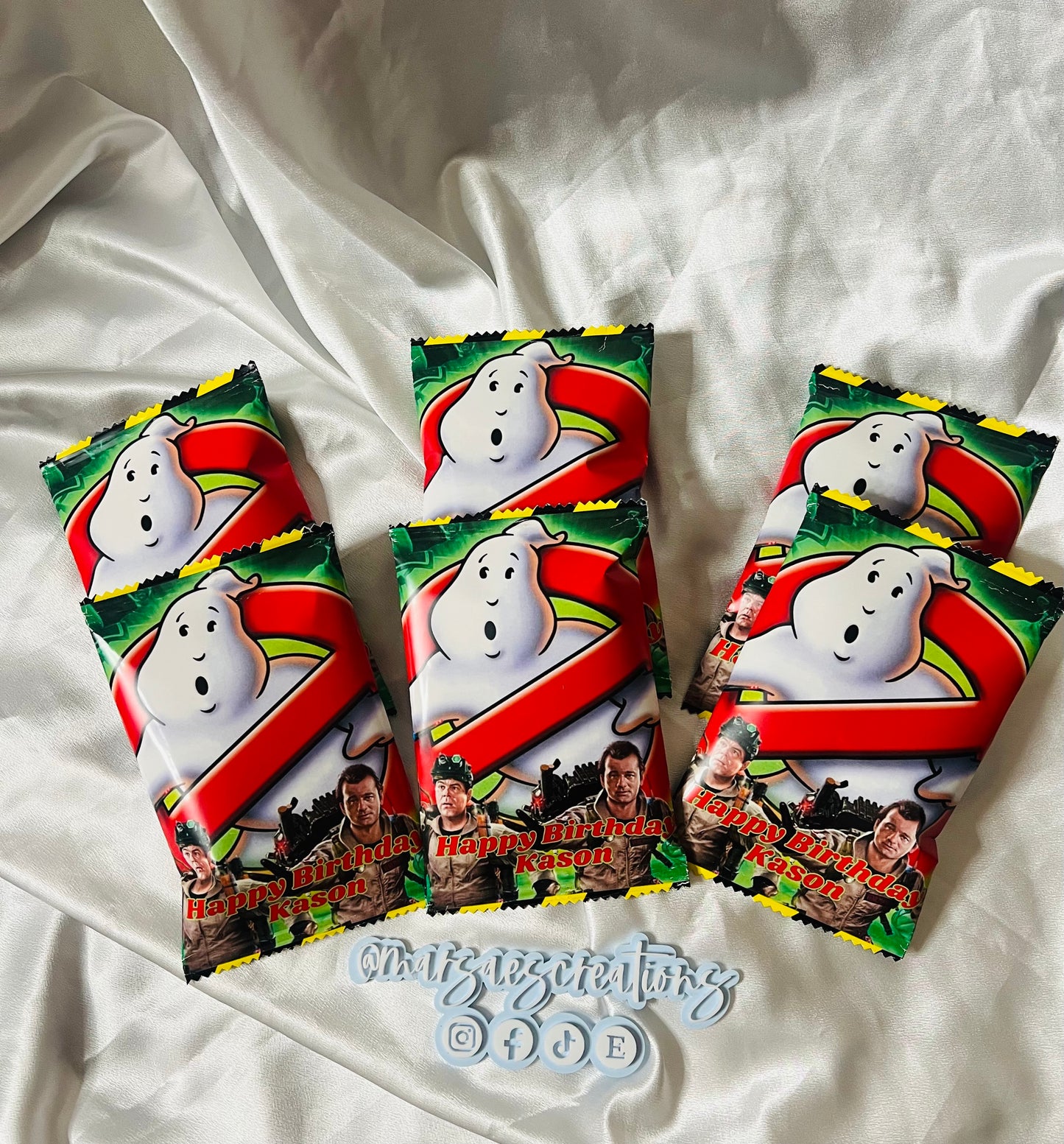 Personalized party favors for weddings and birthdays with custom designs
