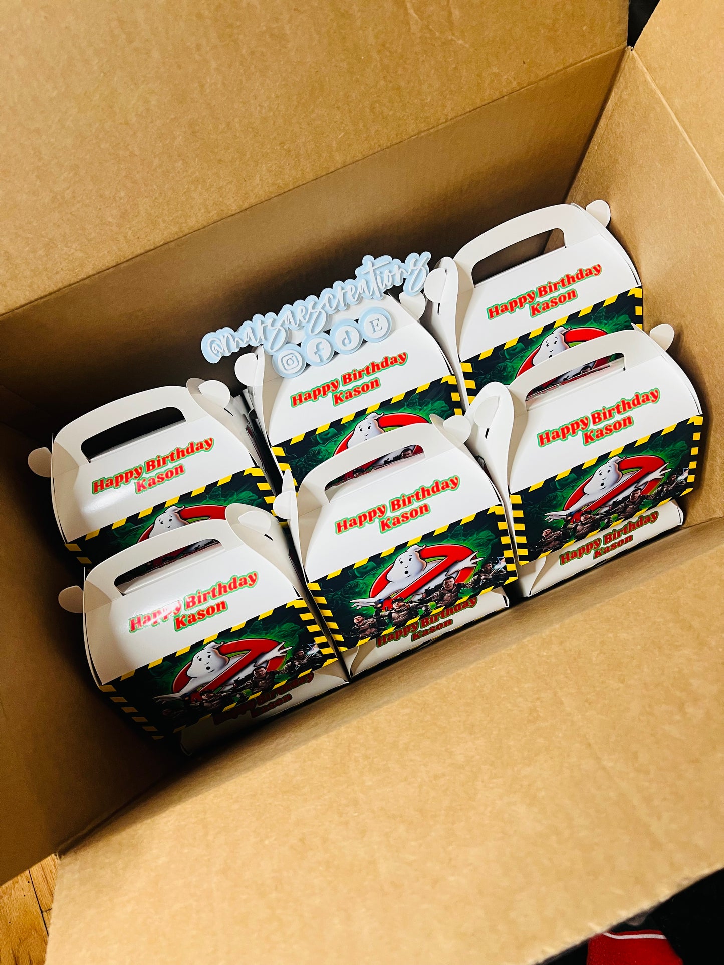 Personalized party favors for weddings and birthdays with custom designs