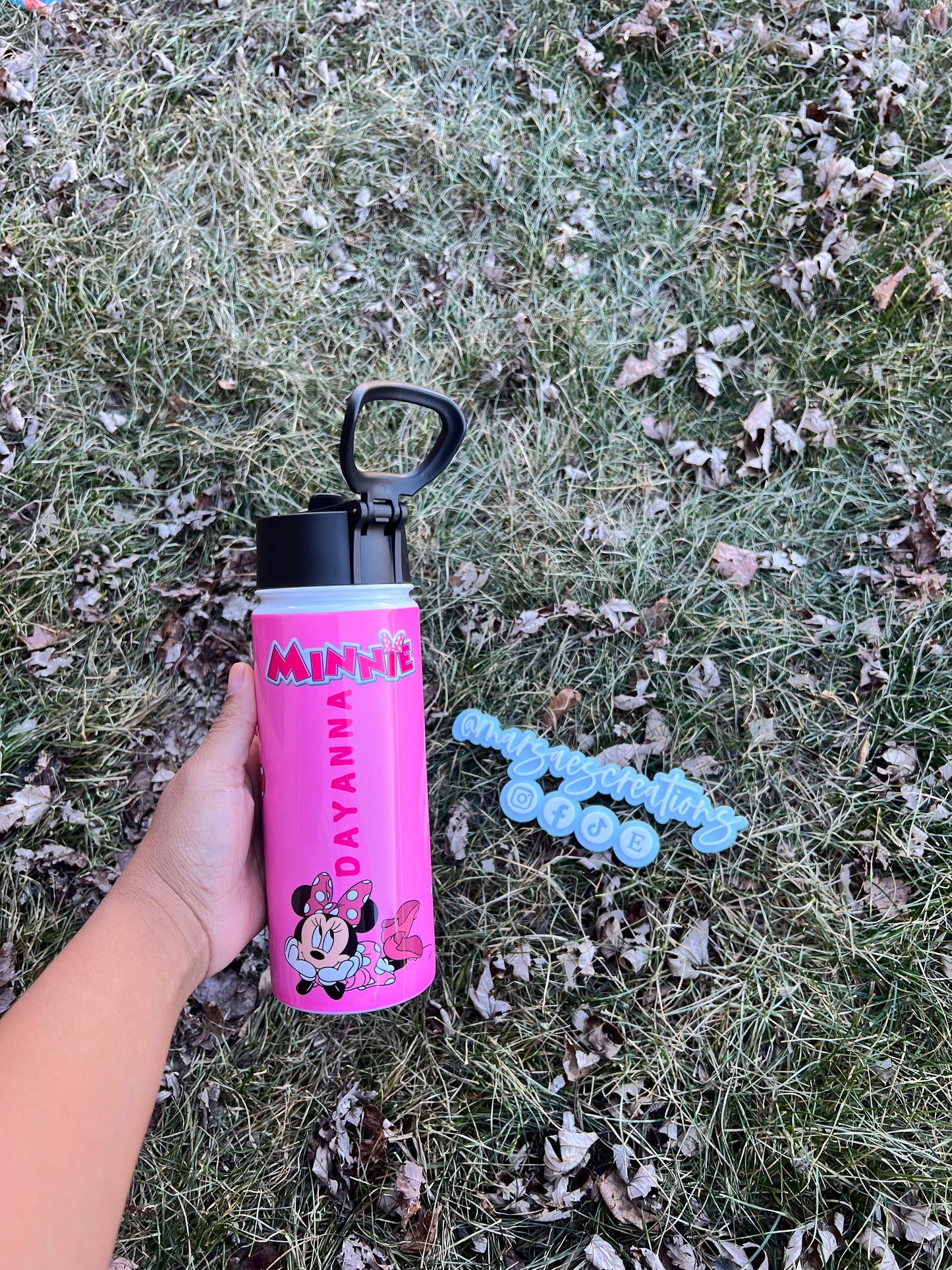 Custom Water Bottles for Kids 18oz - Personalized & Durable
