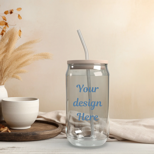 Personalized Glass Cups 16oz- Handmade Perfection